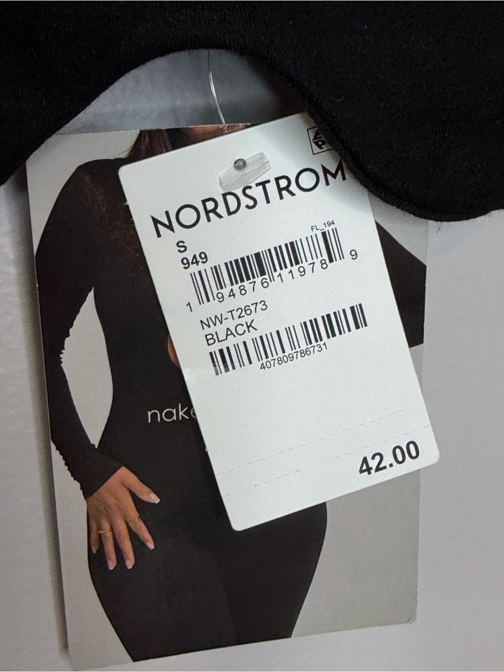 NWT Naked Wardrobe Sculpt Black Crop Bra top Women’s Small - Picture 3 of 3